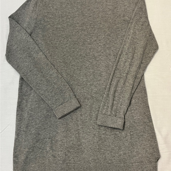 Eddie Bauer Women Open Front Long Line Cozy Cardigan In Light Gray Size M Lounge - Picture 3 of 6